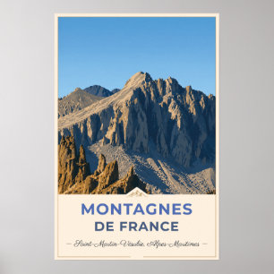 Affiche Saint-Martin-Vésubie, France – Rocky Mountain