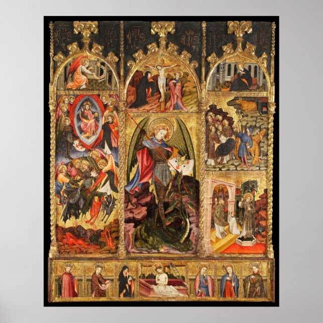 Affiche Saint Michael Altarpiece L'affiche ArchAngel (Devant)