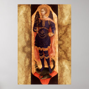 Affiche Saint MICHAEL ARCHANGE avec diable