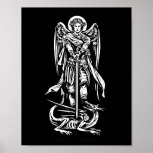 Affiche Saint Michael L'Archange Nous Défend Dans La Batai
