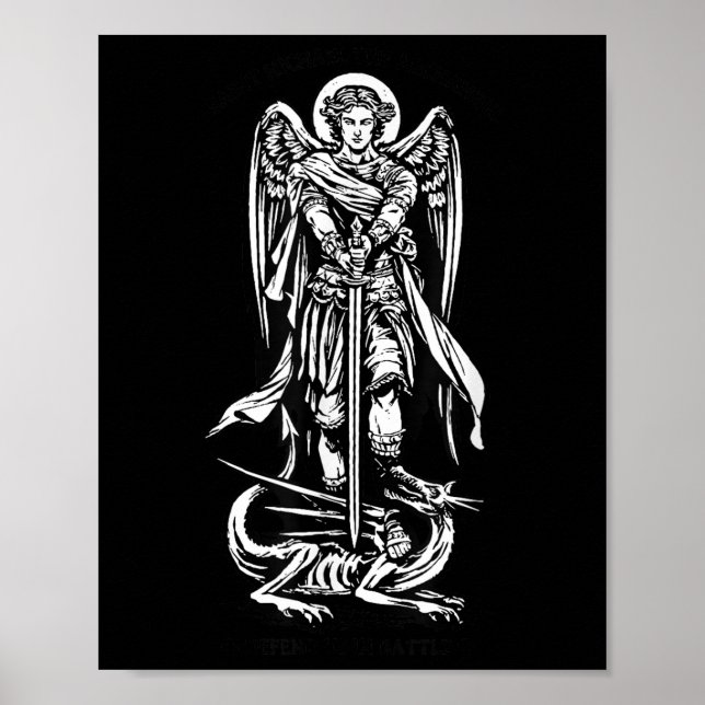 Affiche Saint Michael L'Archange Nous Défend Dans La Batai (Devant)