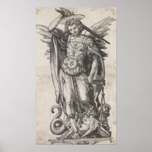 Affiche Saint Michel l'Archange par Hans Holbein
