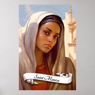 Affiche Saint Monica Mère Saint Augustin