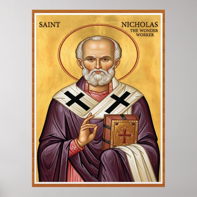 Affiche Saint Nicholas the wonder worker new eng letters (Devant)