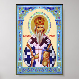 Affiche Saint Nikolai serbe