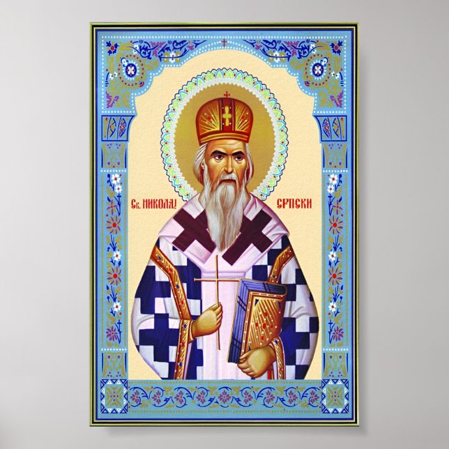 Affiche Saint Nikolai serbe (Devant)