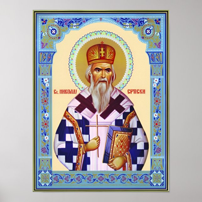 Affiche Saint Nikolai serbe (Devant)