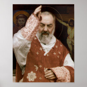 Affiche Saint Padre Pio's Blessing.