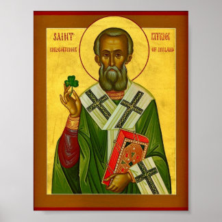 Affiche Saint Patrick Enlightener d'Irlande
