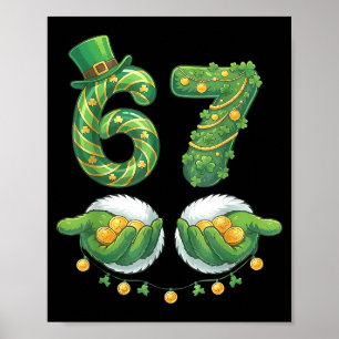 Affiche Saint Patrick Jour Six Sept 67 Mème Drôle 67 Femme