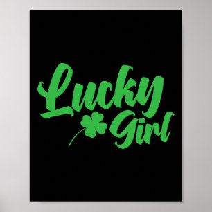 Affiche Saint Patrick`s Day Lucky Girl