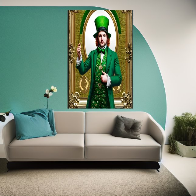 Affiche Saint Patrick's Day homme en vert | Art AI (Créateur téléchargé)