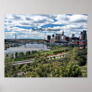 Affiche Saint Paul, Minnesota Paysage
