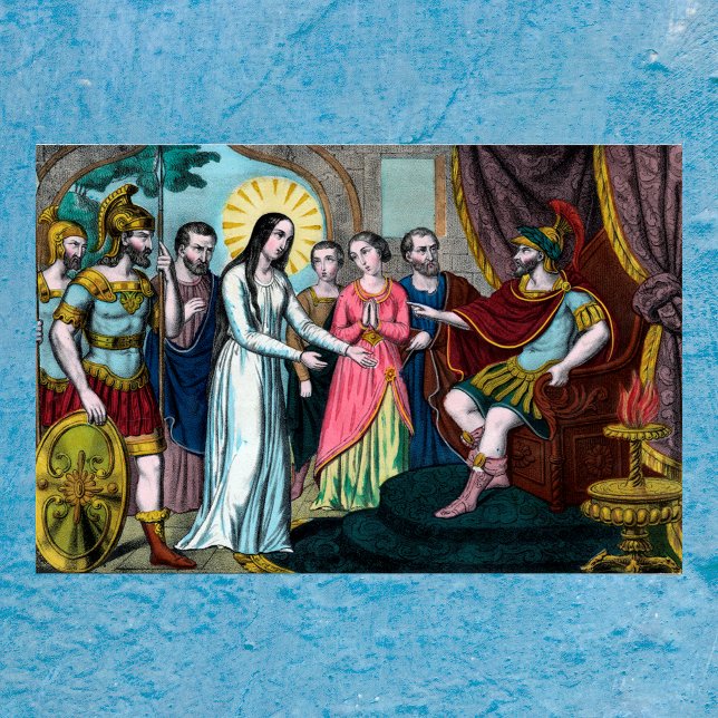 Affiche Saint Philomène est jugé devant l'empereur Dioclét (Créateur téléchargé)