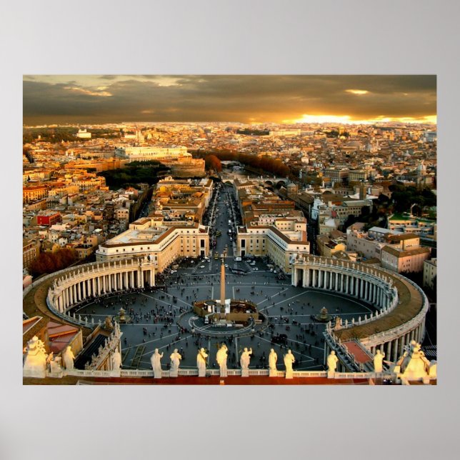 Affiche Saint Pierre du Vatican Carré (Devant)