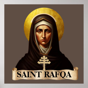 Affiche Saint Rafqa, Nun maronite, extra grand
