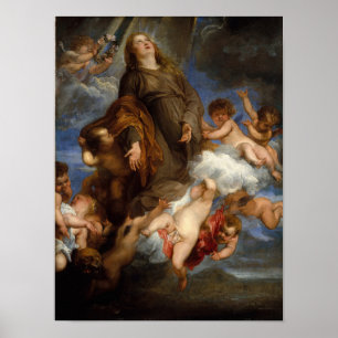 Affiche Saint-Rosalie Interceding for the Plague-stricken