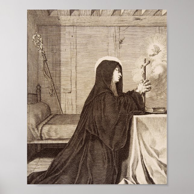 Affiche Saint Scholastica Patroness of school (Devant)