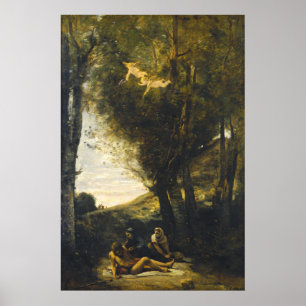 Affiche Saint-Sébastien - Jean-Baptiste - Corot Fine Art