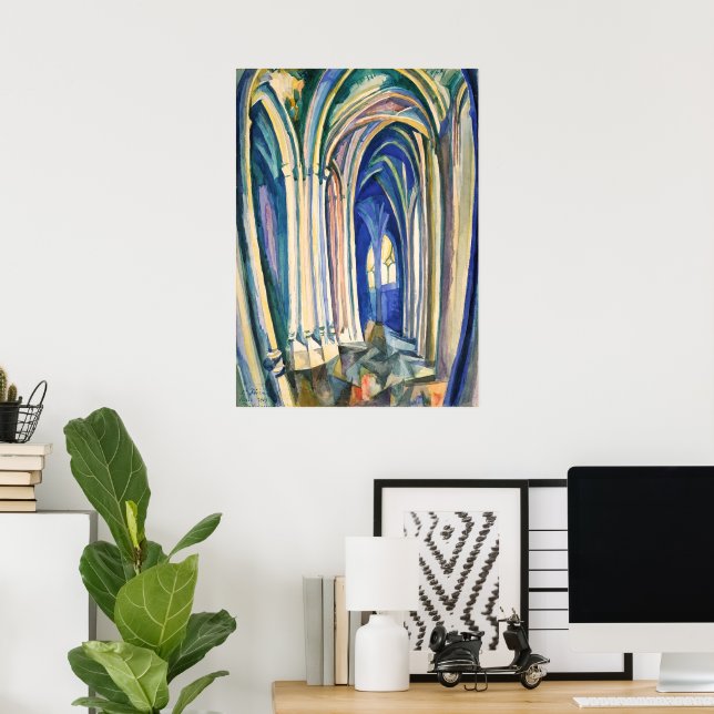 Affiche Saint-Séverin | Robert Delaunay | (Bureau à domicile)