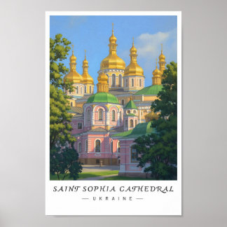 Affiche Saint Sophia Cathedral Ukraine Wall Art, Kyiv