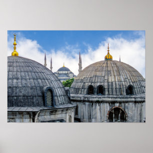 Affiche Saint Sophie Cathedral and Blue Mosque - Istanbul