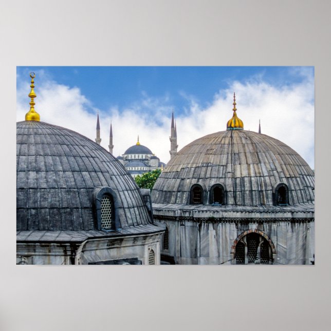 Affiche Saint Sophie Cathedral and Blue Mosque - Istanbul (Devant)
