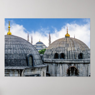 Affiche Saint Sophie Cathedral and Blue Mosque - Istanbul