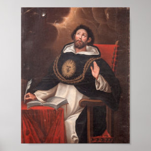 Affiche Saint-Thomas Aquinas By Luis Munoz Lafuente