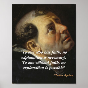 Affiche Saint Thomas Aquinas Quota On Faith