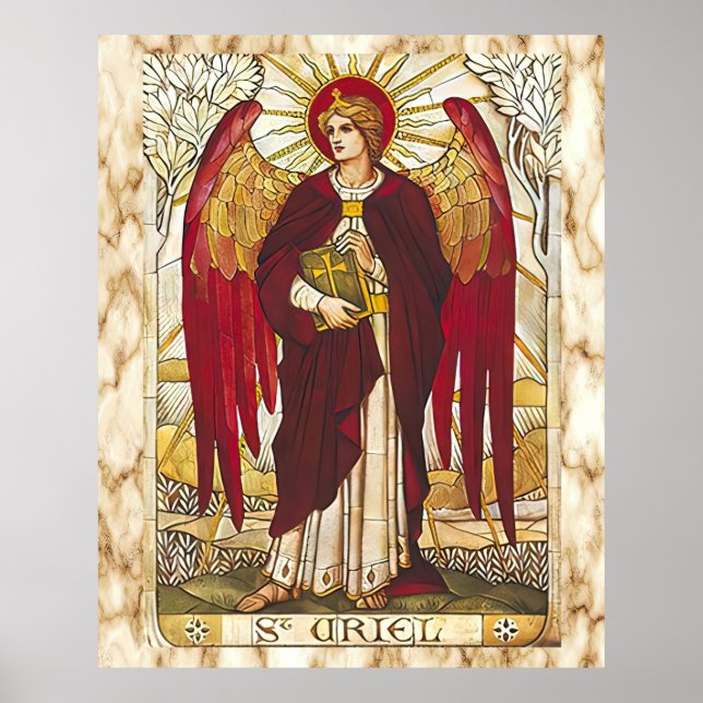 Affiche Saint Uriel l'Archange Angel Saint (Devant)