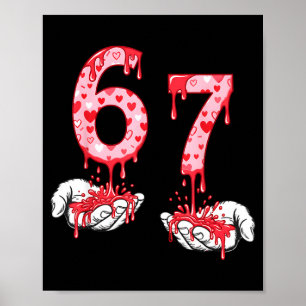 Affiche Saint-Valentin 67 Meme Six Sept 6 7 Cœur De La Sai