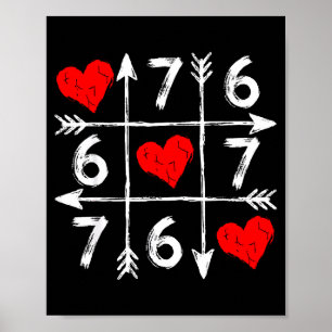 Affiche Saint-Valentin 67 Six Sept Mème Amour 6 7 Cœur