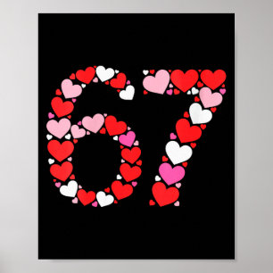 Affiche Saint-Valentin des femmes 67 Meme rempli de cœurs