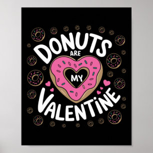 Affiche Saint-Valentin Donut Le coeur de Donut doux sont m