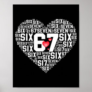 Affiche Saint-Valentin Drôle 67 Meme Six Sept 6 7 Valent