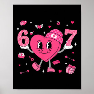 Affiche Saint-Valentin Drôle 67 Meme Six Sept 6 7 Valent