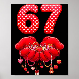 Affiche Saint-Valentin Drôle 67 Six Sept Cœur de la Saint-