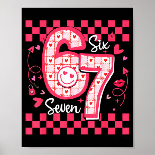 Affiche Saint-Valentin Drôle 67 Six Sept Mème 6 7 Femmes F