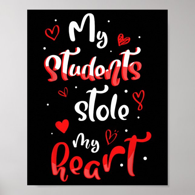 Affiche Saint-Valentin drôle Professeur Saint-Valentin Fem (Devant)