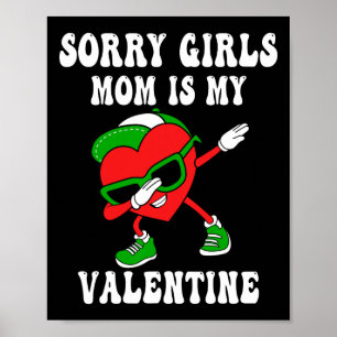 Affiche Saint-Valentin Garçons Enfants Désolé Filles Ma Mè