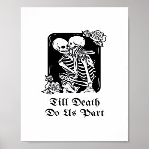 Affiche Saint-Valentin gothique Jour jusqu'à la mort Ne no