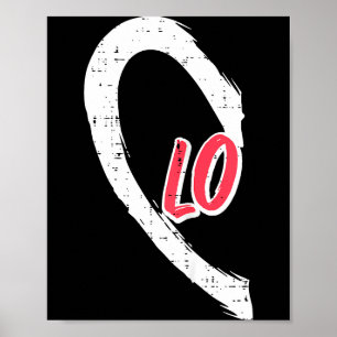 Affiche Saint-Valentin Love Lo Heart Cute Couple