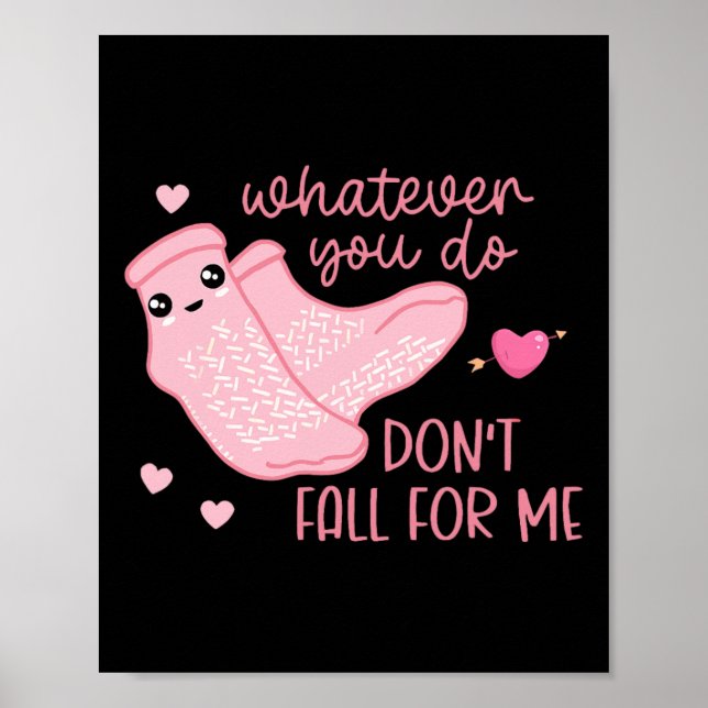 Affiche Saint-Valentin Quoi que vous fassiez Ne Tombez Pas (Devant)