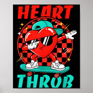 Affiche Saint-Valentin Rétro Groovy Coup de Foudre Tout-Pe