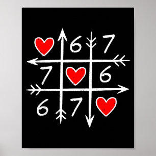 Affiche Saint-Valentin Six Sept 67 Mème 6 7 Cœur Garçons G