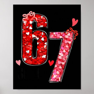 Affiche Saint-Valentin Six Sept Drôle 67 Mème Gén Alpha Ar