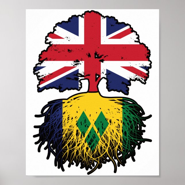Affiche Saint-Vincent-et-les-Britanniques, Royaume-Uni, ra (Devant)