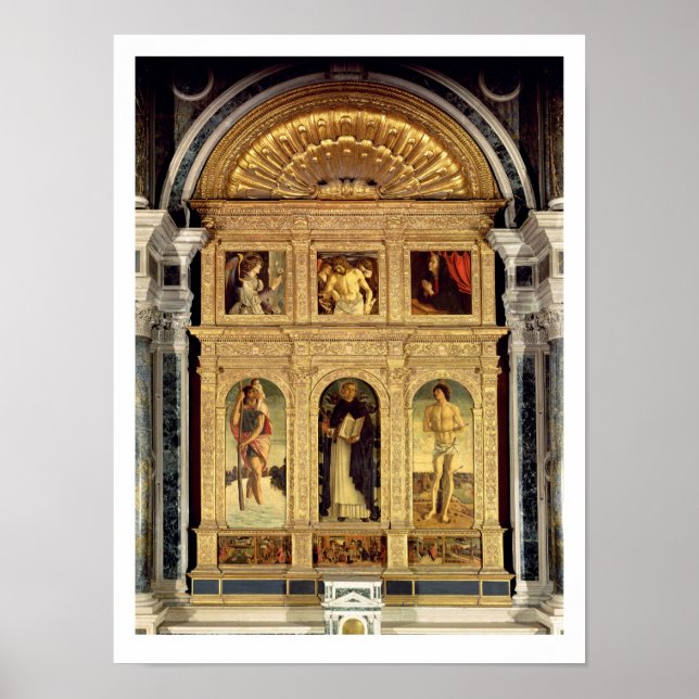 Affiche Saint-Vincent-Ferrer Altarpiece, c.1465 (polyptych (Devant)
