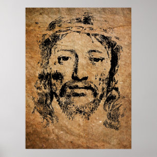 Affiche Saint-visage de Jésus-Christ